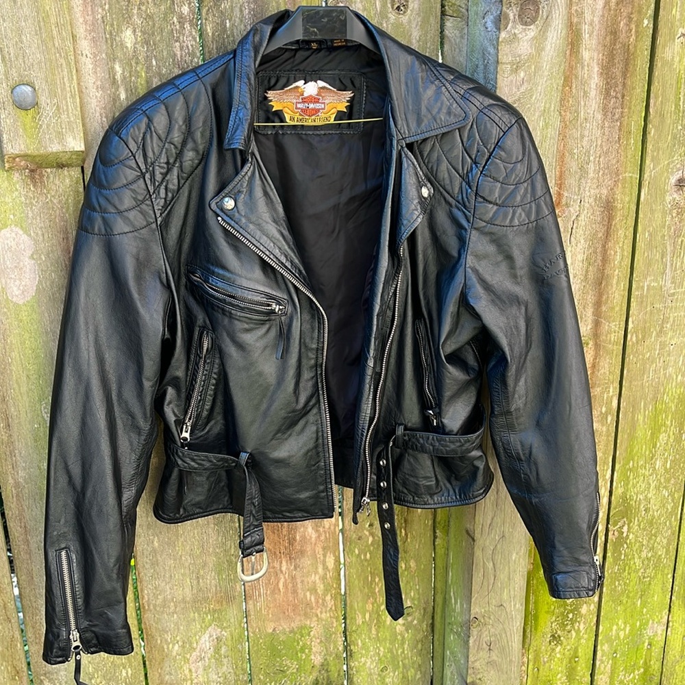 Vintage Harley Davidson Motorcycle Jacket
